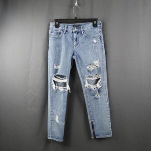 Kendall and Kylie Womens Jeans 24 Skinny Holes Rip Distress Destroy Grunge Rock